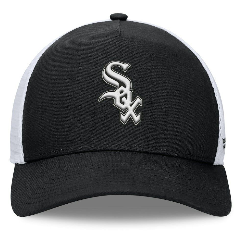 Chicago White Sox Fanatics Fundamental A-Frame Adjustable Hat - Black Hats
