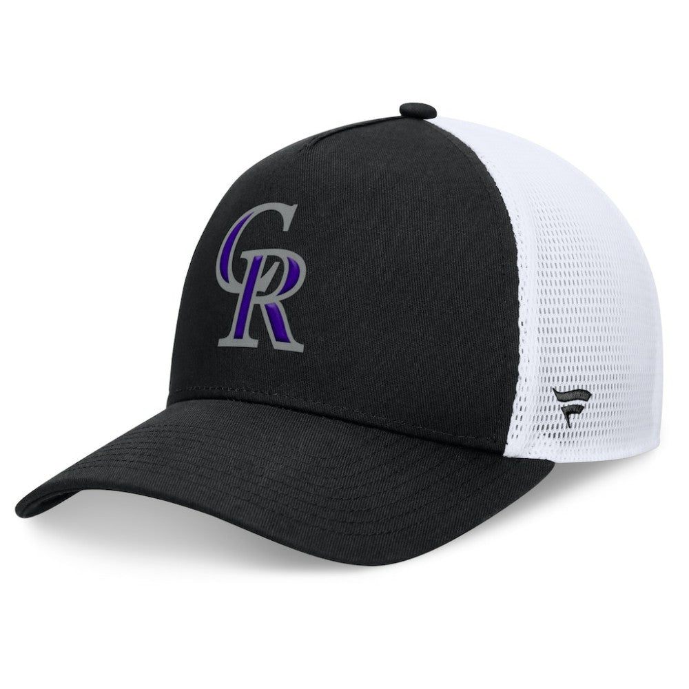 Colorado Rockies Fanatics Fundamental A-Frame Adjustable Hat - Black Hats