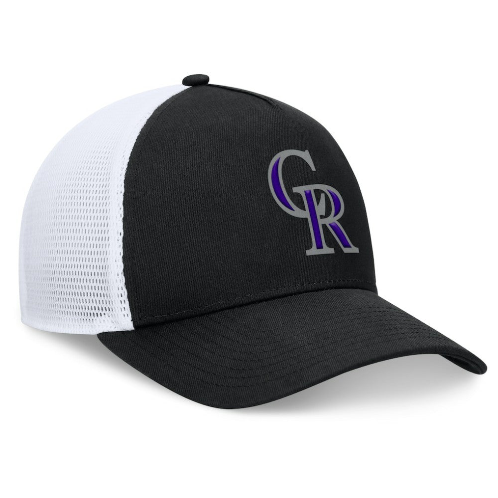 Colorado Rockies Fanatics Fundamental A-Frame Adjustable Hat - Black Hats