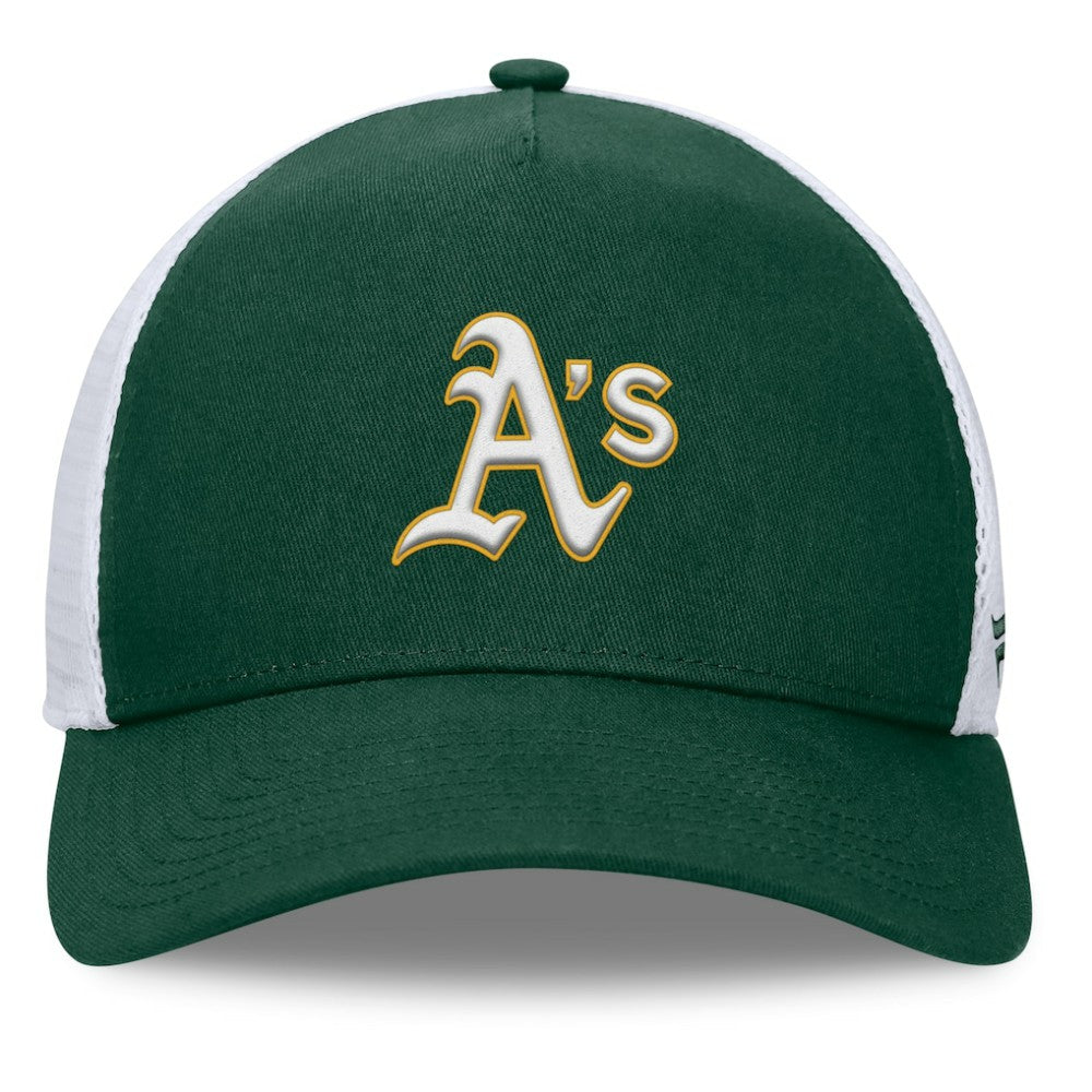 Athletics Fanatics Fundamental A-Frame Adjustable Hat - Green Hats