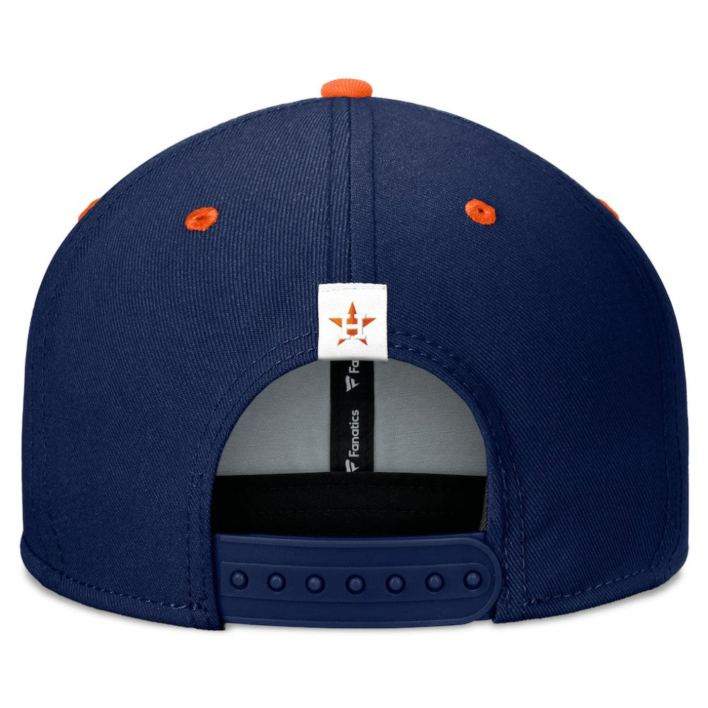 Houston Astros Fanatics Fundamental Bold Snapback Hat - Navy/Orange Hats