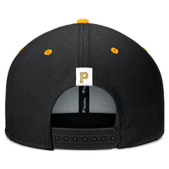 Pittsburgh Pirates Fanatics Fundamental Bold Snapback Hat - Black/Gold Hats