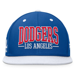 Los Angeles Dodgers Fanatics Fundamental Bold Snapback Hat - Royal/White Hats