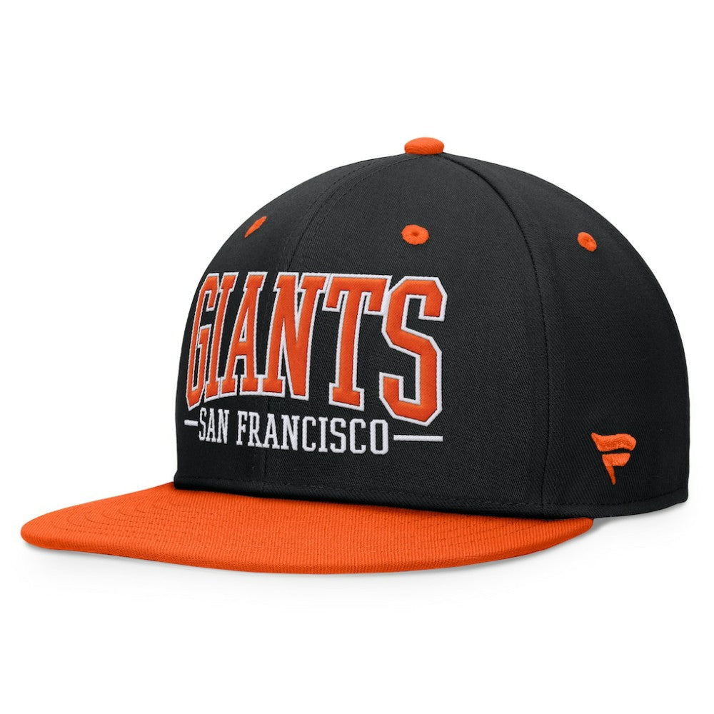 San Francisco Giants Fanatics Fundamental Bold Snapback Hat - Black/Orange Hats