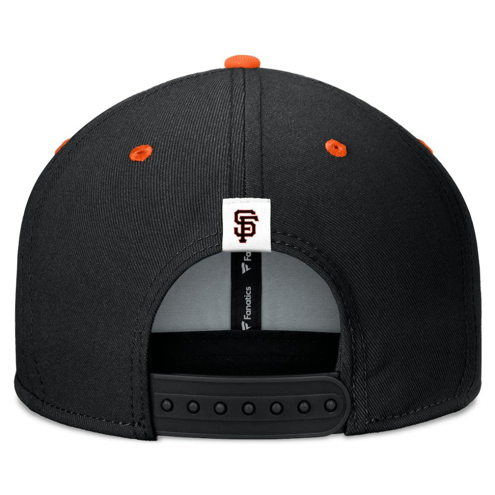 San Francisco Giants Fanatics Fundamental Bold Snapback Hat - Black/Orange Hats