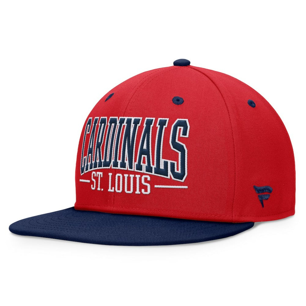 St. Louis Cardinals Fanatics Fundamental Bold Snapback Hat - Red/Navy Hats