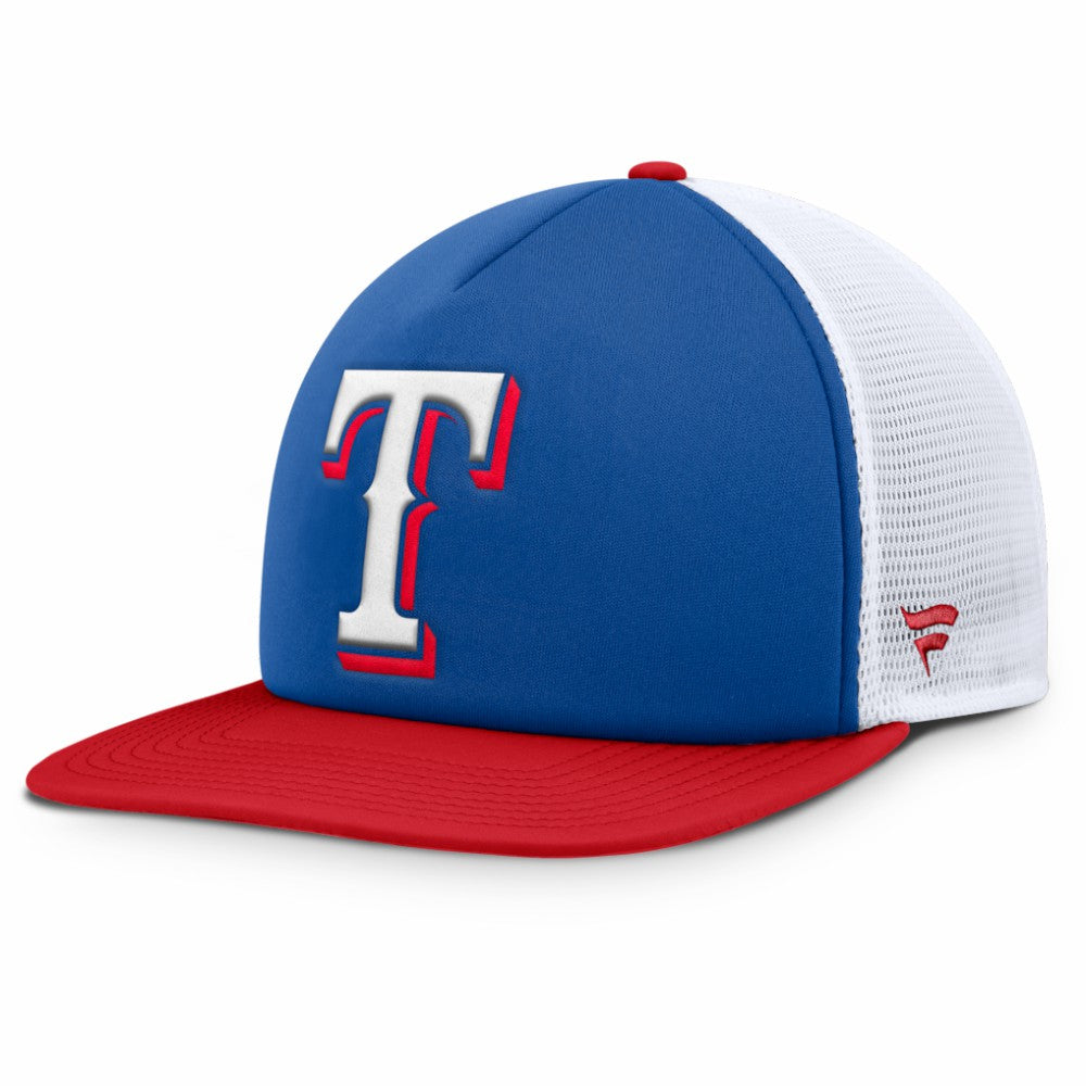 Texas Rangers Fanatics Fundamental Foam Front Snapback Hat - Royal/White Hats