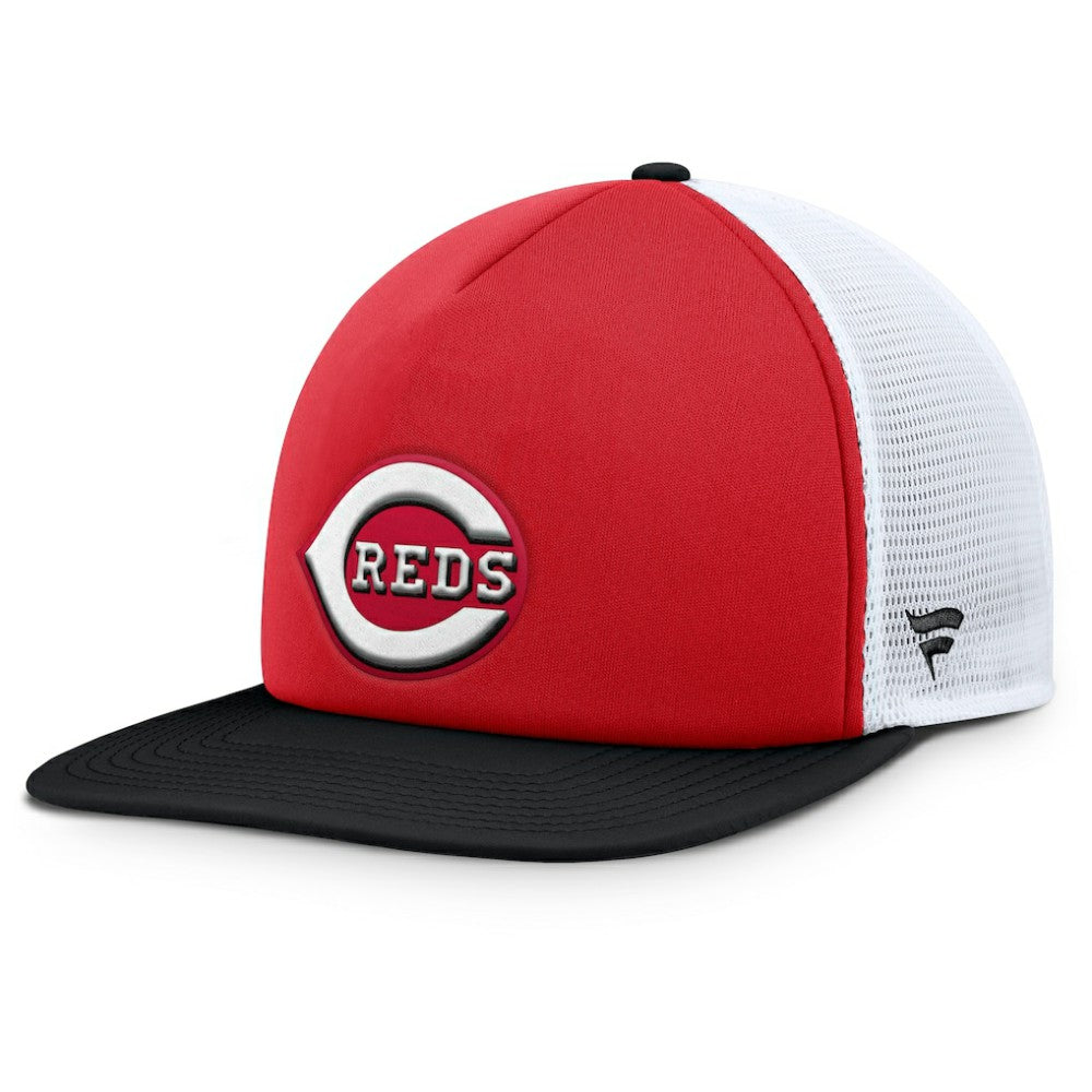 Cincinnati Reds Fanatics Fundamental Foam Front Snapback Hat - Red/Black Hats
