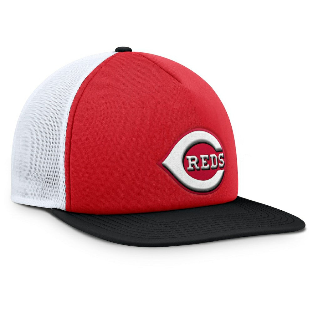 Cincinnati Reds Fanatics Fundamental Foam Front Snapback Hat - Red/Black Hats