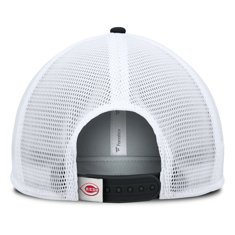 Cincinnati Reds Fanatics Fundamental Foam Front Snapback Hat - Red/Black Hats