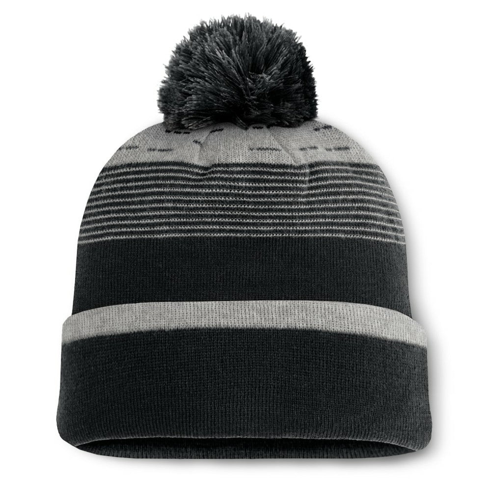 Chicago White Sox Fanatics Fundamental Gradient Cuffed Knit Hat with Pom - Black Hats