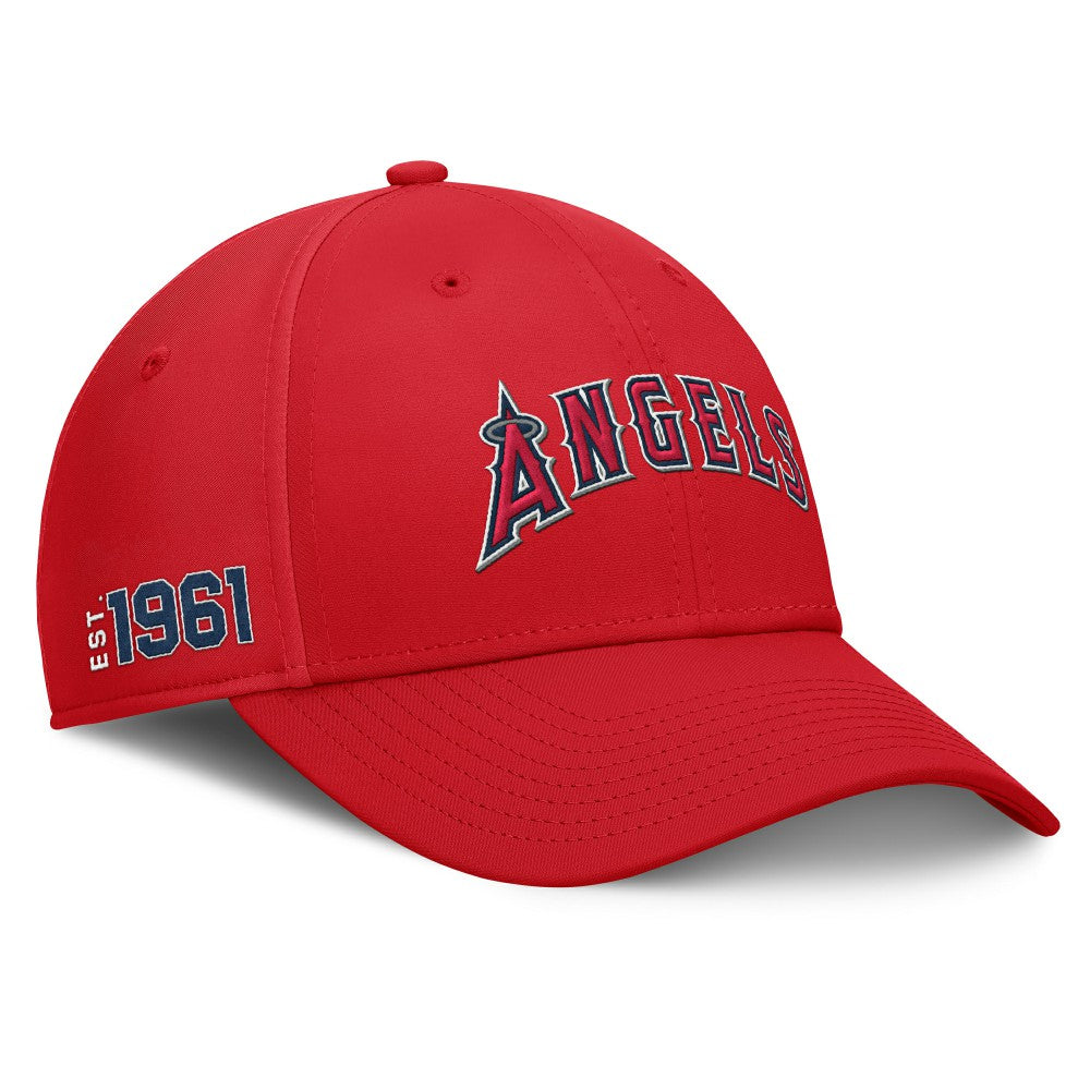 Los Angeles Angels Fanatics Fundamental Tag Flex Hat - Red Hats