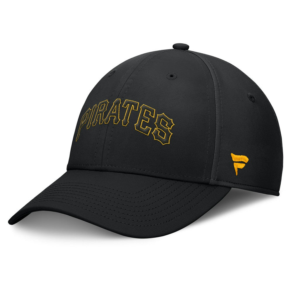 Pittsburgh Pirates Fanatics Fundamental Tag Flex Hat - Black Hats
