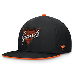 San Francisco Giants Fanatics Fundamental Tri-Script Fitted Hat - Black Hats