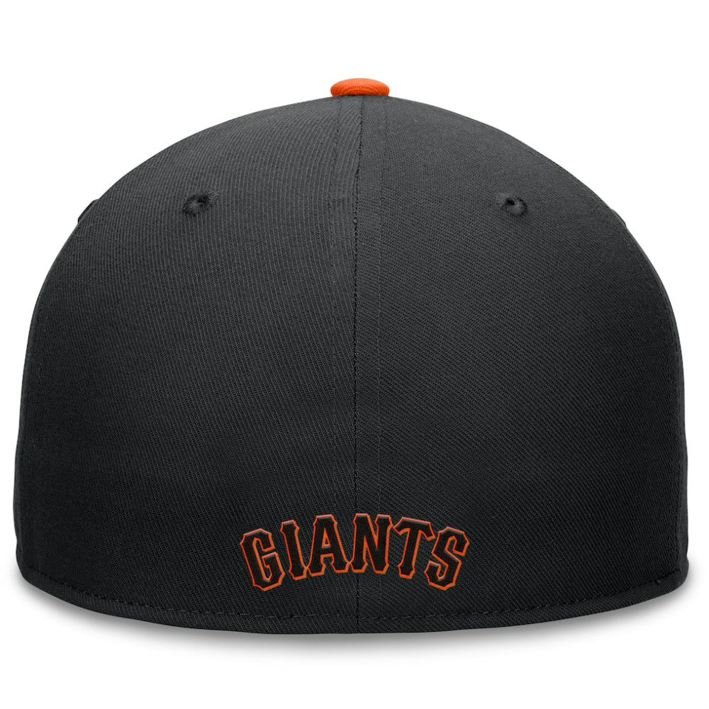 San Francisco Giants Fanatics Fundamental Tri-Script Fitted Hat - Black Hats