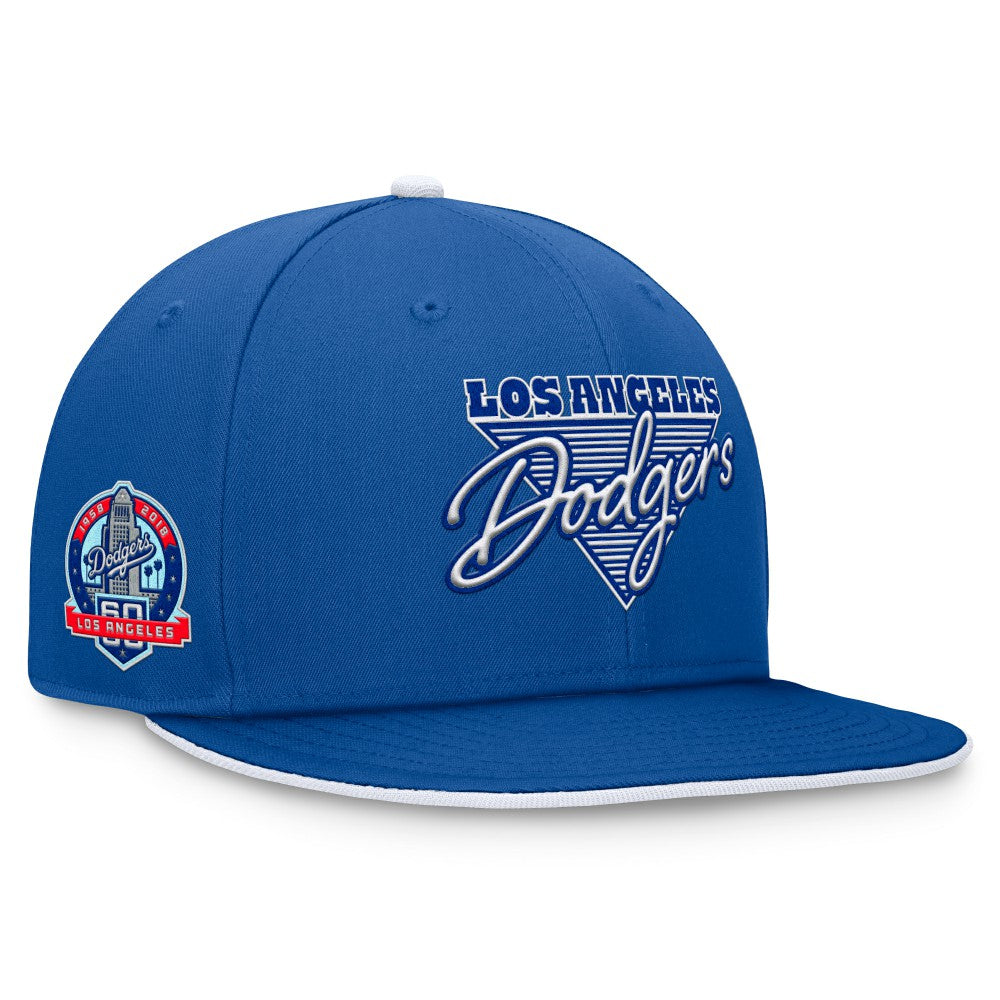 Los Angeles Dodgers Fanatics Fundamental Tri-Script Fitted Hat - Royal Hats