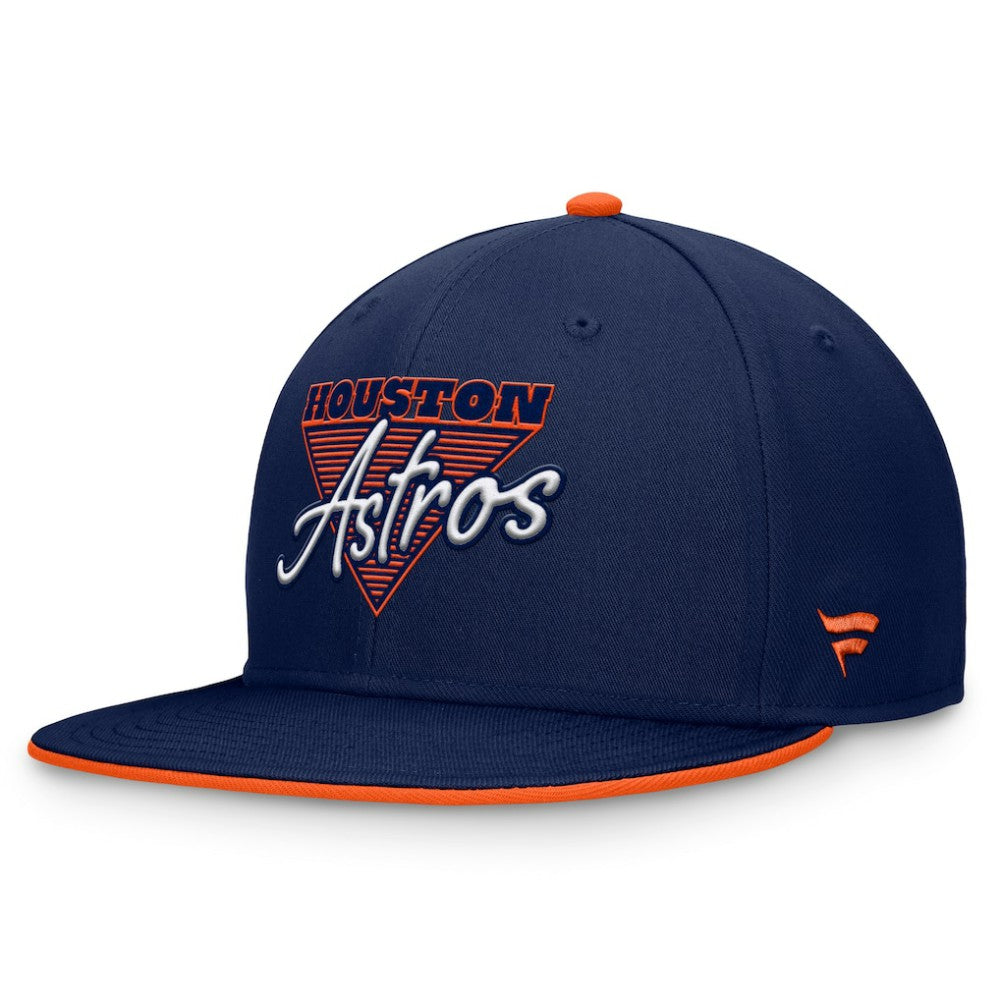 Houston Astros Fanatics Fundamental Tri-Script Fitted Hat - Navy Hats