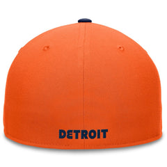 Detroit Tigers Fanatics Fundamental Two-Tone Fitted Hat - Orange Hats