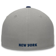 New York Yankees Fanatics Fundamental Two-Tone Fitted Hat - Gray Hats