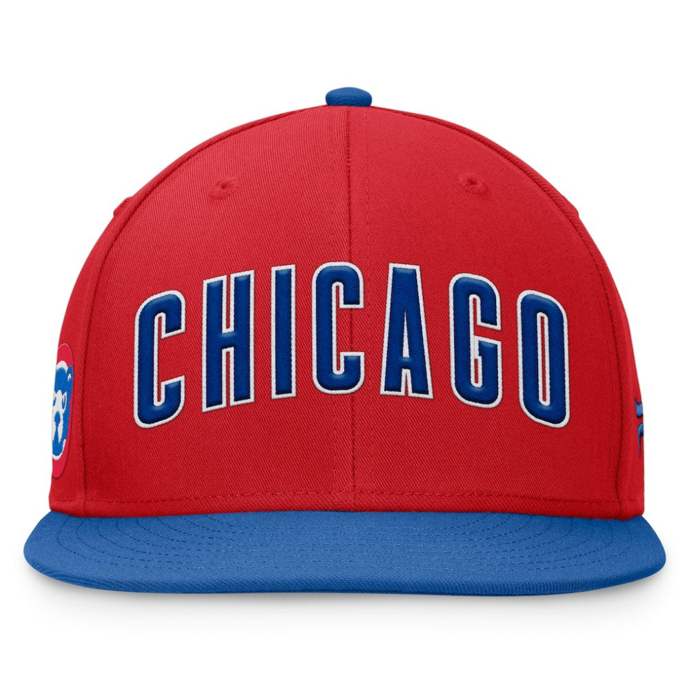 Chicago Cubs Fanatics Fundamental Two-Tone Fitted Hat - Red Hats