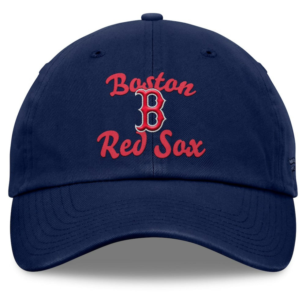Boston Red Sox Fanatics Women's Fundamental Script Logo Adjustable Hat - Navy Hats