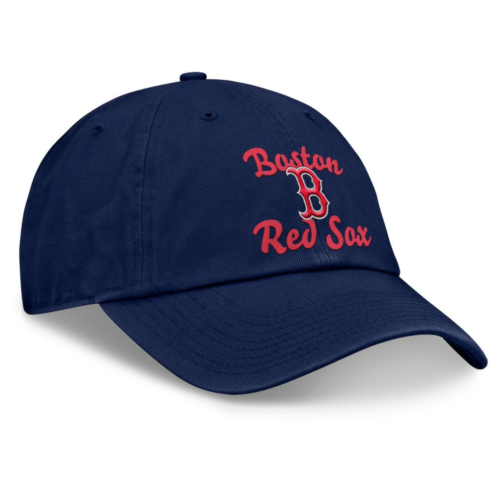 Boston Red Sox Fanatics Women's Fundamental Script Logo Adjustable Hat - Navy Hats