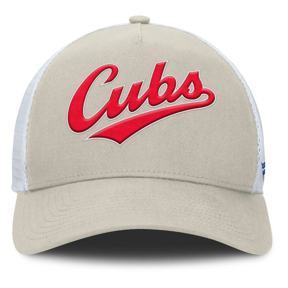 Chicago Cubs Fanatics Heritage Light Khaki A-Frame Adjustable Hat - Khaki Hats