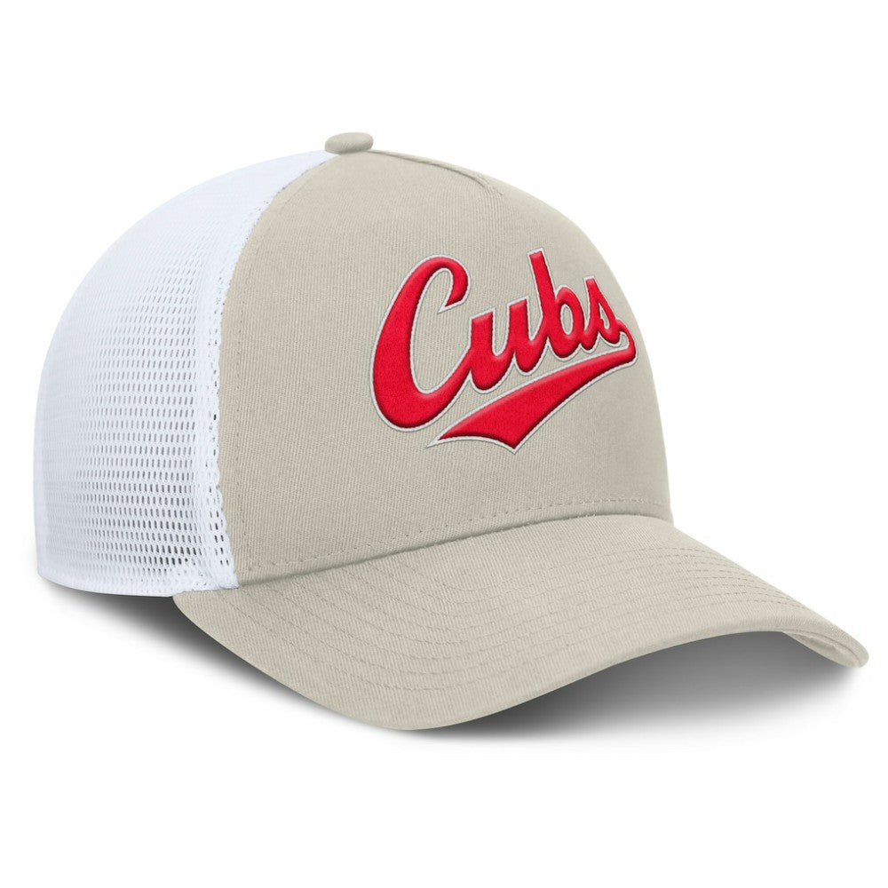 Chicago Cubs Fanatics Heritage Light Khaki A-Frame Adjustable Hat - Khaki Hats