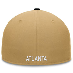 Atlanta Braves Fanatics  Heritage Two-Tone Fitted Hat - Khaki/Black Hats