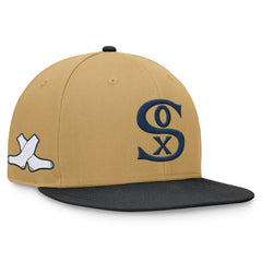 Chicago White Sox Fanatics  Heritage Two-Tone Fitted Hat - Khaki/Black Hats