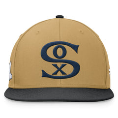 Chicago White Sox Fanatics  Heritage Two-Tone Fitted Hat - Khaki/Black Hats