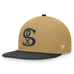 Chicago White Sox Fanatics  Heritage Two-Tone Fitted Hat - Khaki/Black Hats