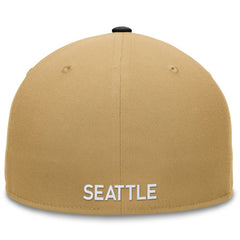 Seattle Mariners Fanatics  Heritage Two-Tone Fitted Hat - Khaki/Black Hats