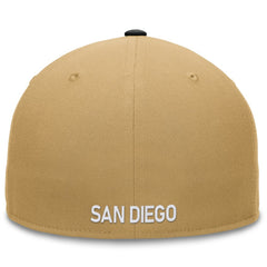 San Diego Padres Fanatics  Heritage Two-Tone Fitted Hat - Khaki/Black Hats