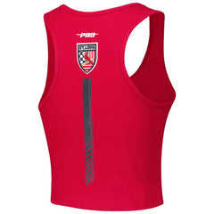 St. Louis Cardinals Pro Standard Women's Fast Lane Fitted Tri-Blend Cropped Tank Top - Red Tanks