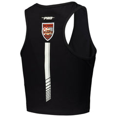 San Francisco Giants Pro Standard Women's Fast Lane Fitted Tri-Blend Cropped Tank Top - Black Tanks
