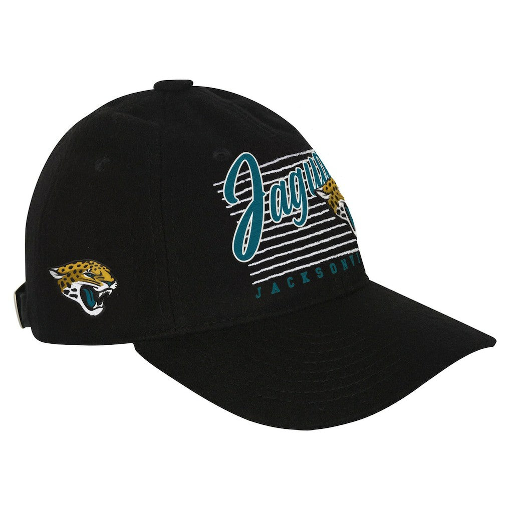 Jacksonville Jaguars Youth Retro Wooly Adjustable Hat - Black Hats