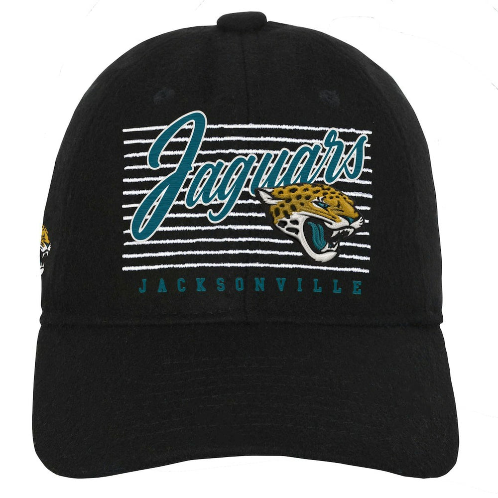 Jacksonville Jaguars Youth Retro Wooly Adjustable Hat - Black Hats