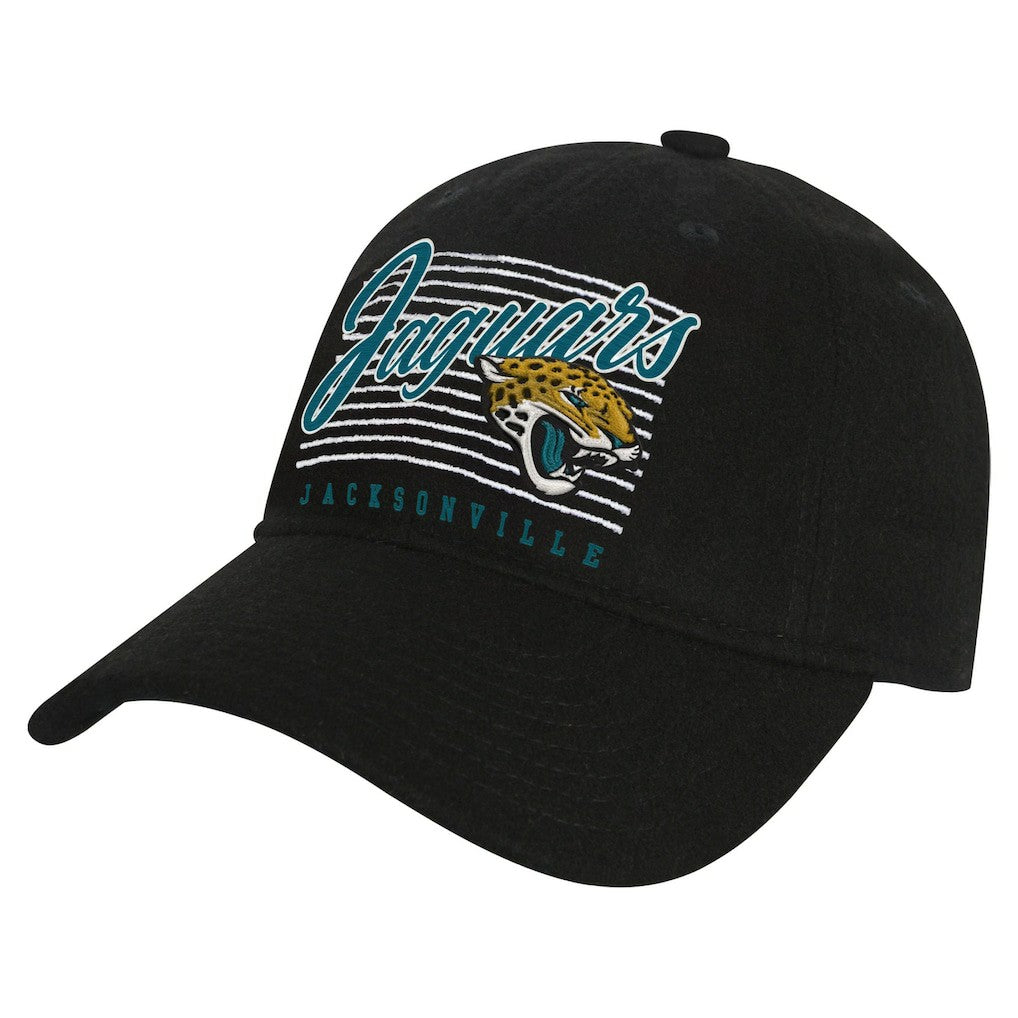 Jacksonville Jaguars Youth Retro Wooly Adjustable Hat - Black Hats