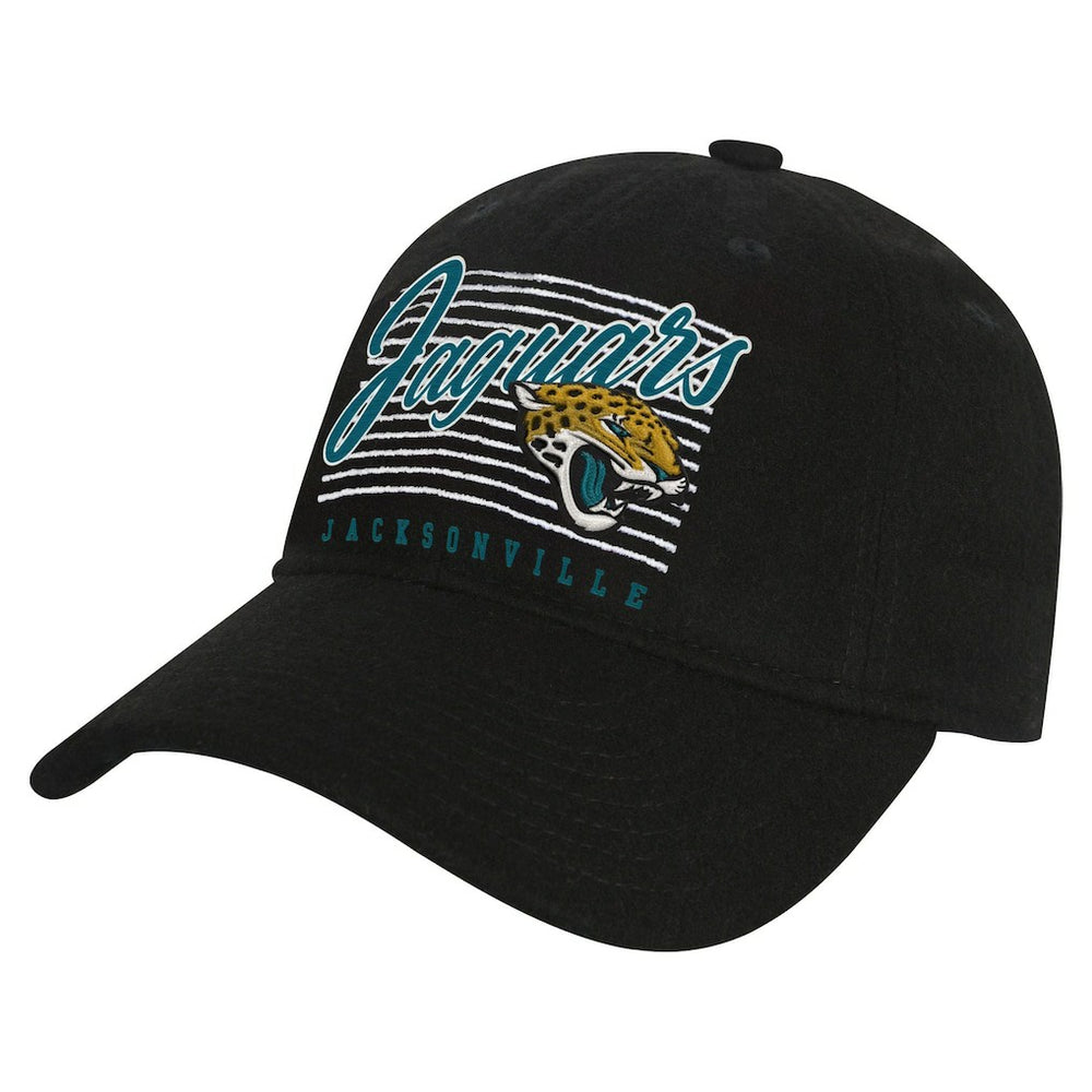 Jacksonville Jaguars Youth Retro Wooly Adjustable Hat - Black Hats