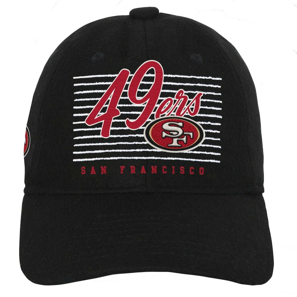 San Francisco 49ers Youth Retro Wooly Adjustable Hat - Black Hats