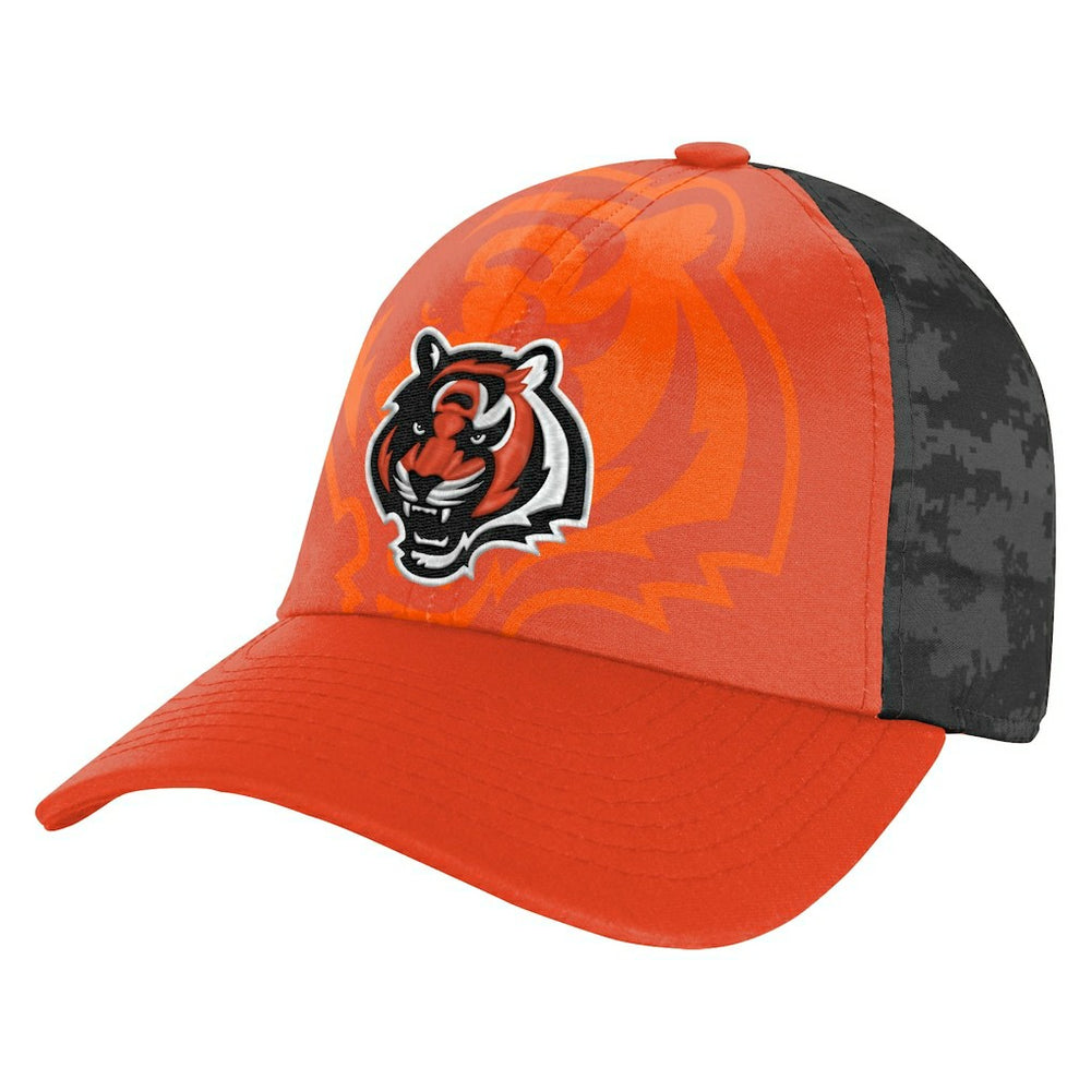 Cincinnati Bengals Youth Combine Two-Tone Adjustable Hat - Orange/Black Hats