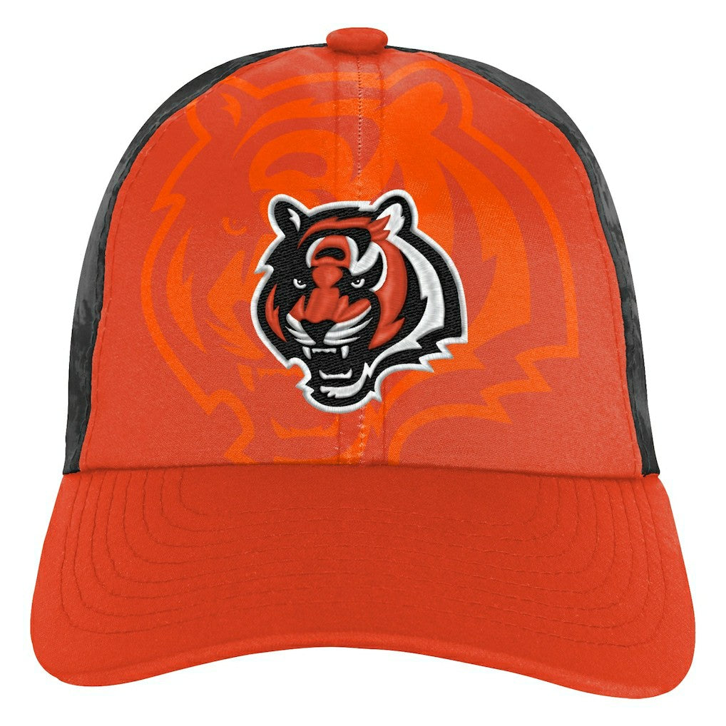 Cincinnati Bengals Youth Combine Two-Tone Adjustable Hat - Orange/Black Hats