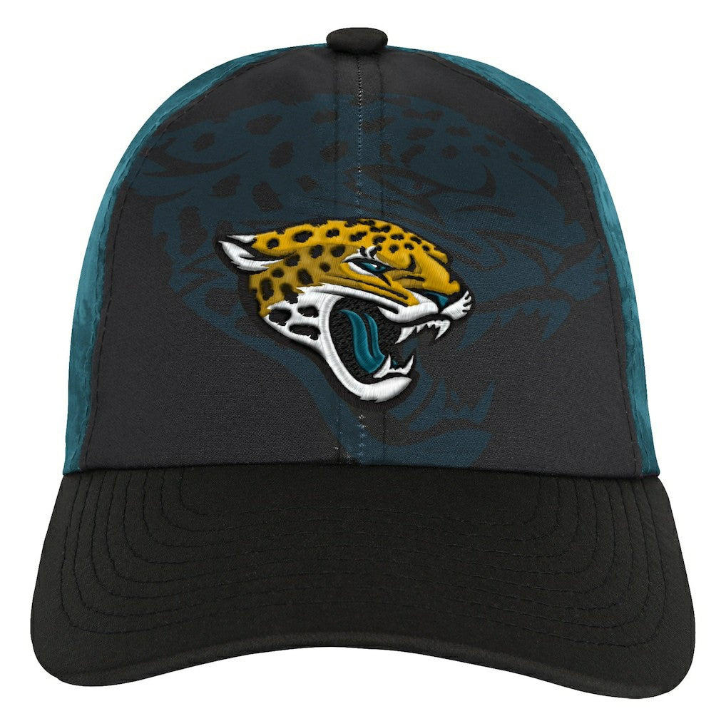 Jacksonville Jaguars Youth Combine Two-Tone Adjustable Hat - Black/Teal Hats