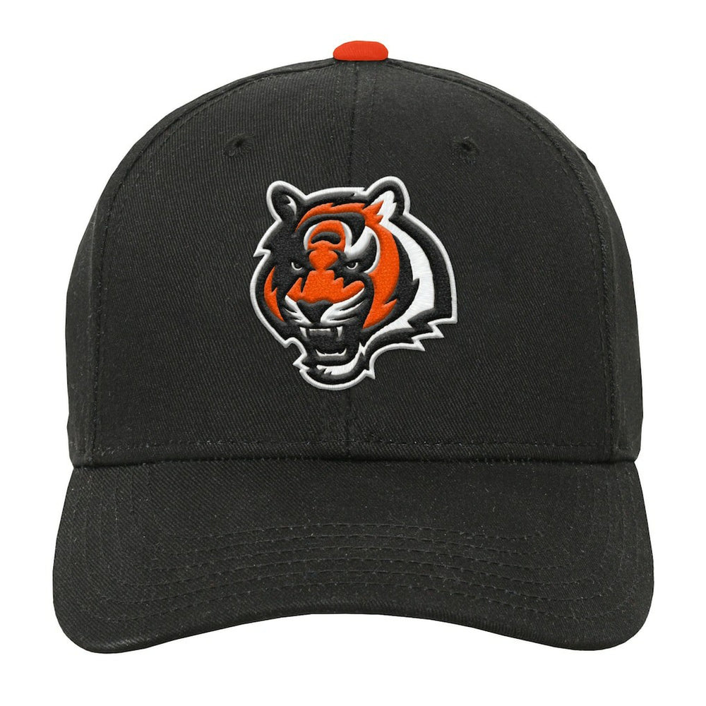 Cincinnati Bengals Youth Team Pre-Curved Adjustable Hat - Black Hats