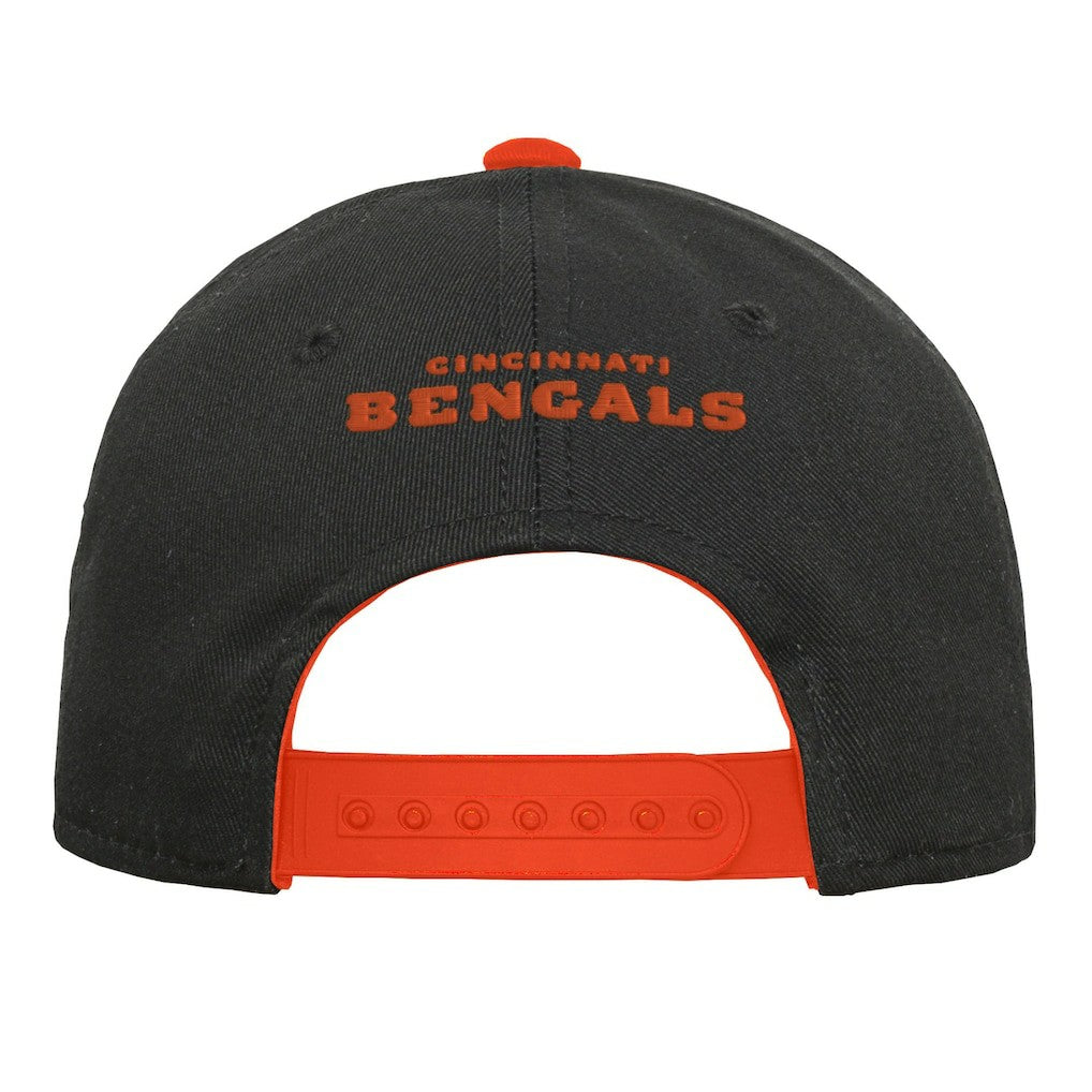 Cincinnati Bengals Youth Team Pre-Curved Adjustable Hat - Black Hats