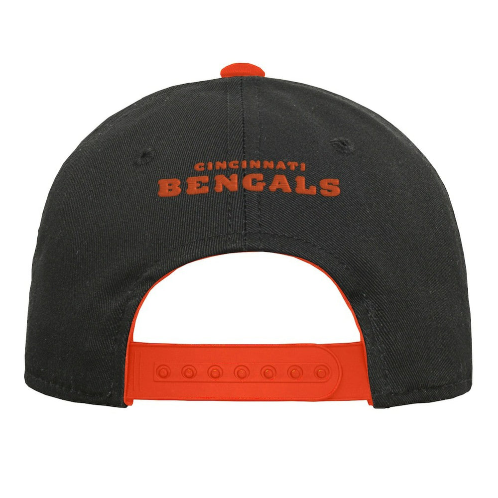 Cincinnati Bengals Youth Team Pre-Curved Adjustable Hat - Black Hats