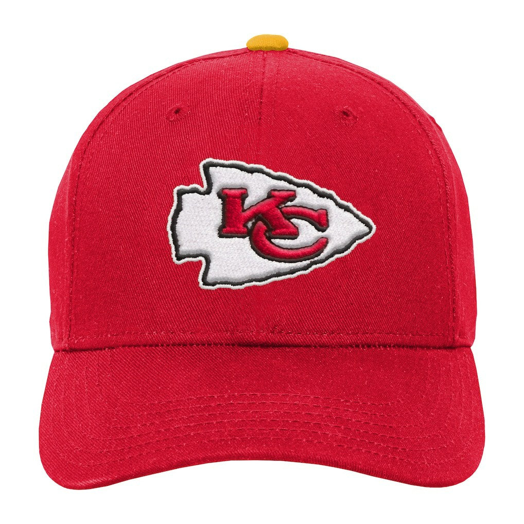 Kansas City Chiefs Youth Team Pre-Curved Adjustable Hat - Red Hats