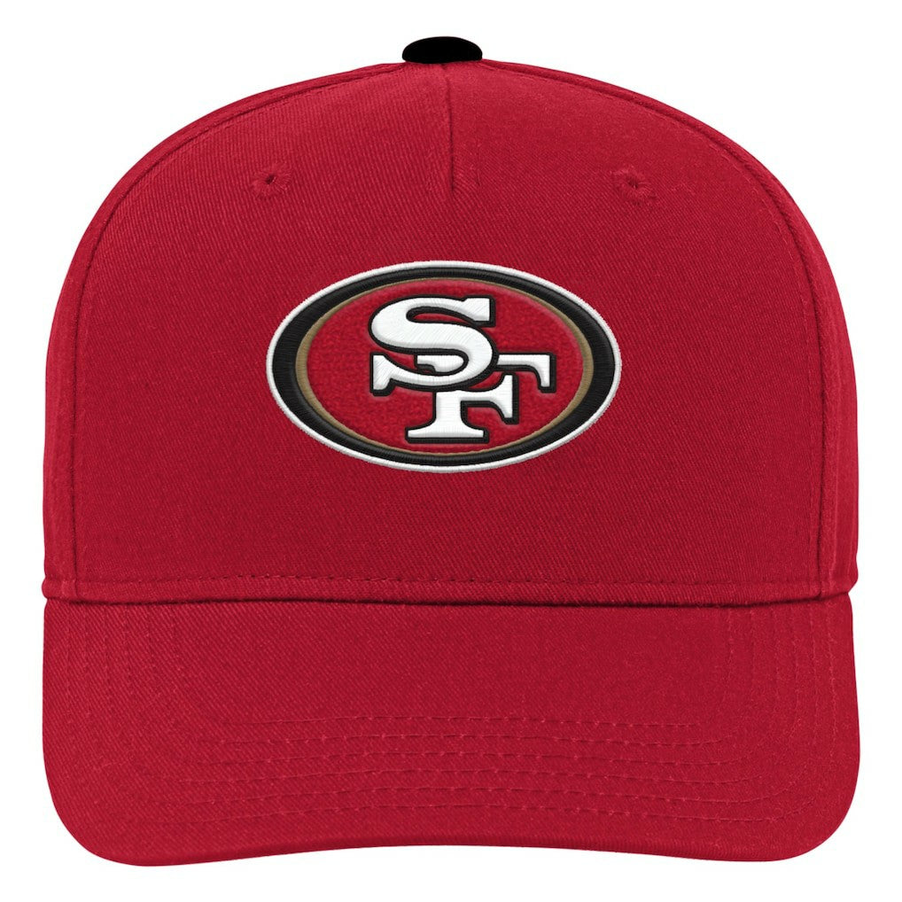 San Francisco 49ers Youth Team Pre-Curved Adjustable Hat - Scarlet Hats
