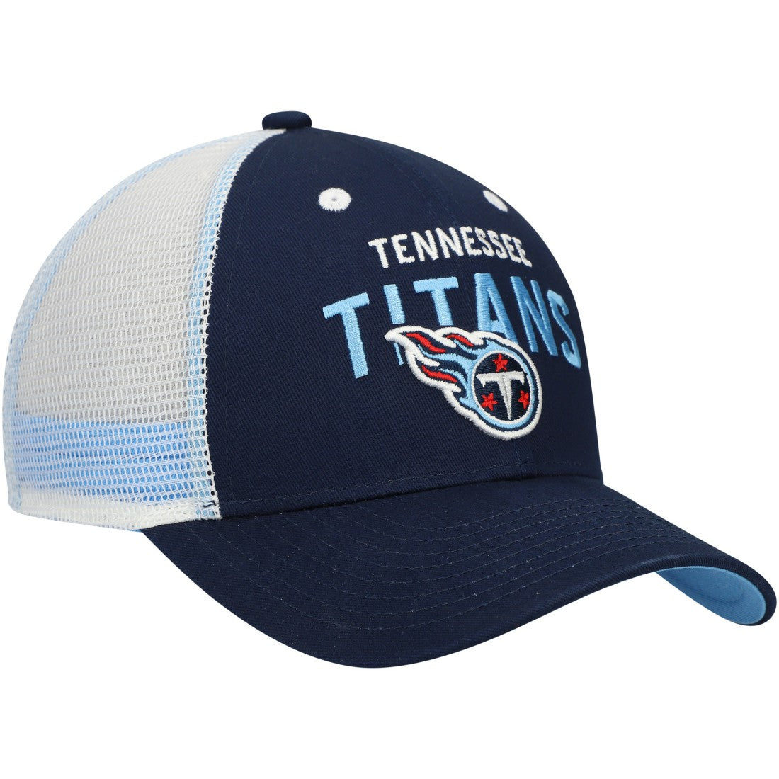 Tennessee Titans Youth Core Lockup Trucker Adjustable Hat - Navy Hats